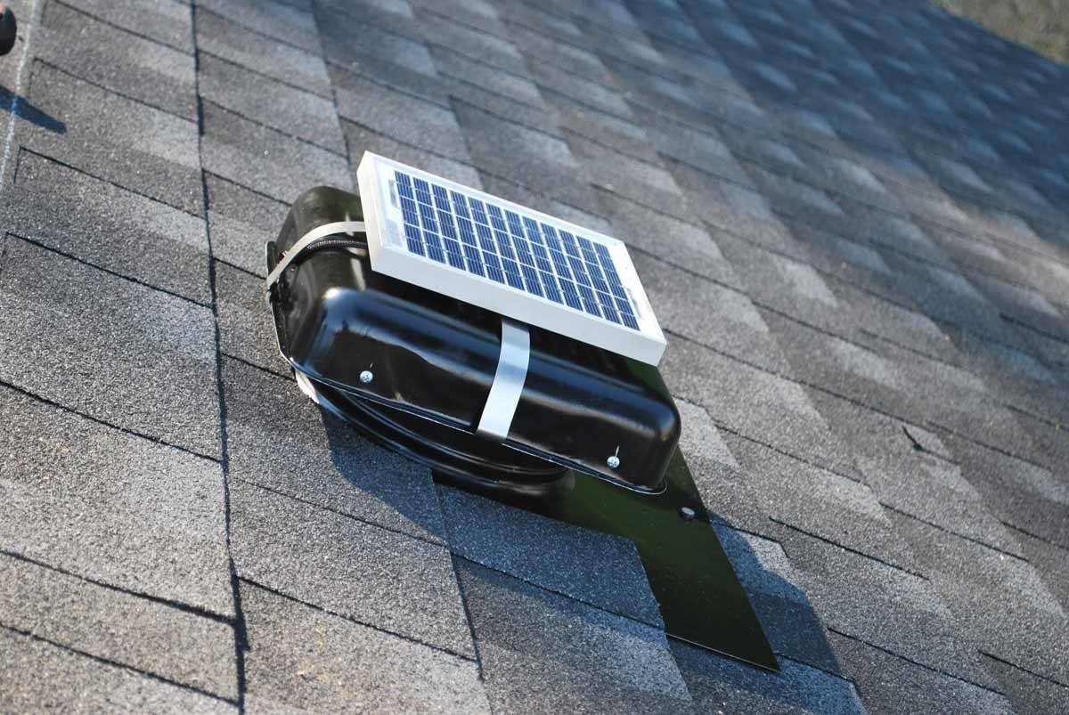 Solar Roof Vent – Solar Attic Fan – Solar RVOblaster with “Brown” Vent