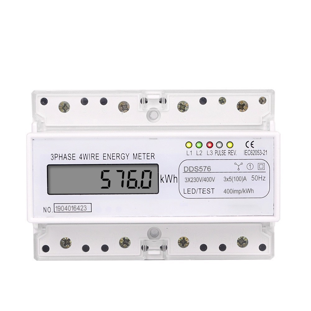 Three Phase Digital Power Meter with Overload Safety and Efficient Operation