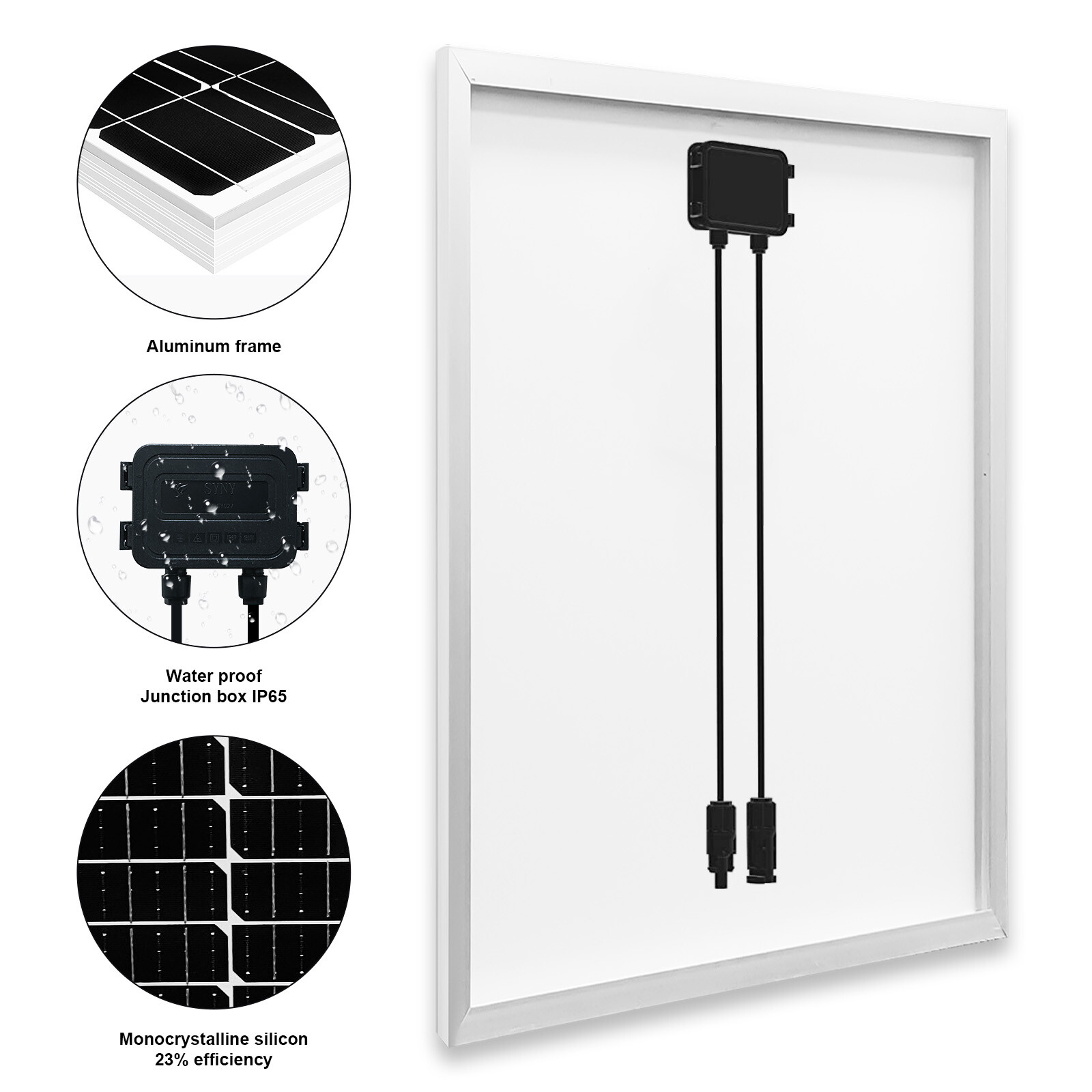 400 Watt 12 Volt Monocrystalline Solar Panel PV Power Charger Home RV Marine