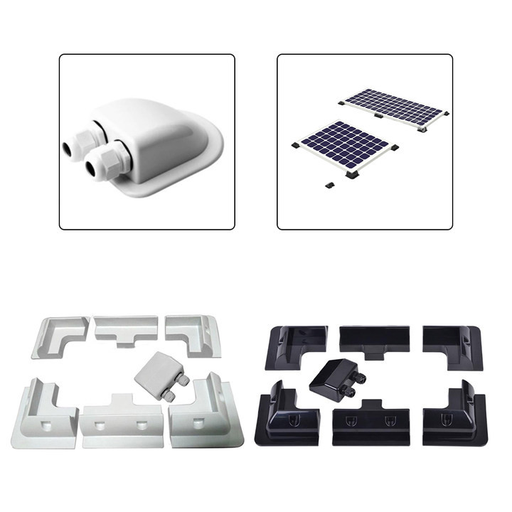 Comprehensive 7PCS Solar Mounting Bracket Kit Perfect for All Roof Types