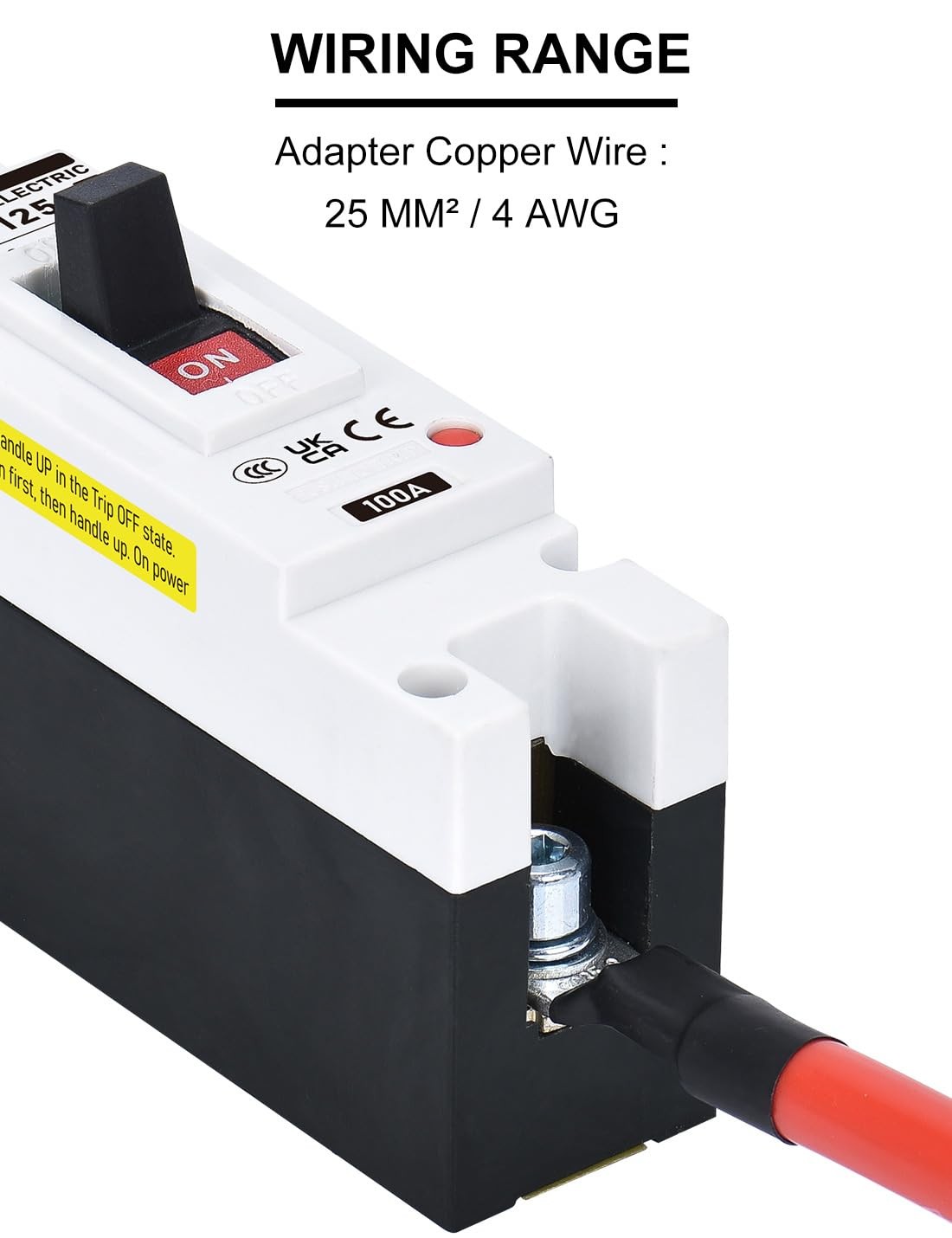 100 Amp Battery DC Disconnect Switch, DC Breaker for Main Power Station, UPS,…