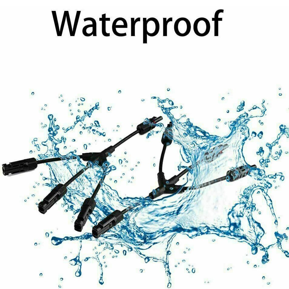 Solar Panel Y / T Branch Cable Connection Connector Extension Adapter Waterproof