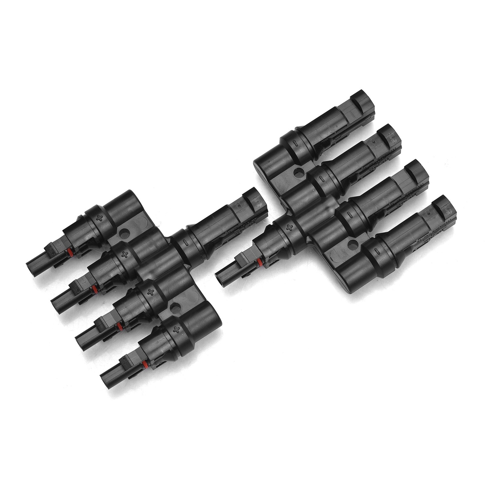 Branch Solar Connector T Connectors 4 Way IP67 Waterproof 14AWG To 10AWG V2