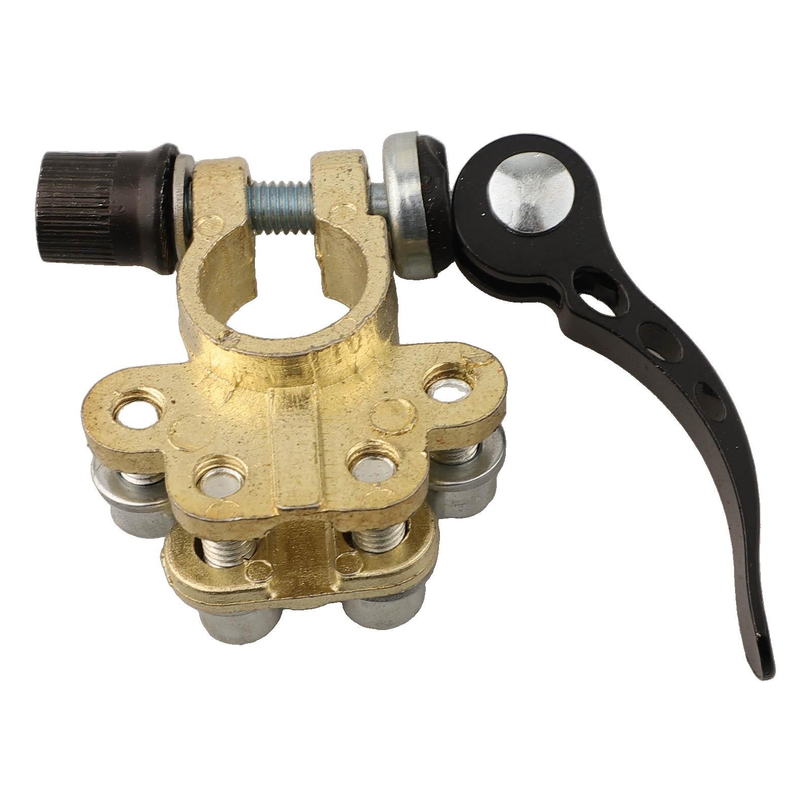 Robust Brass Construction 12V Battery Terminals Set of 2 with Safety Features