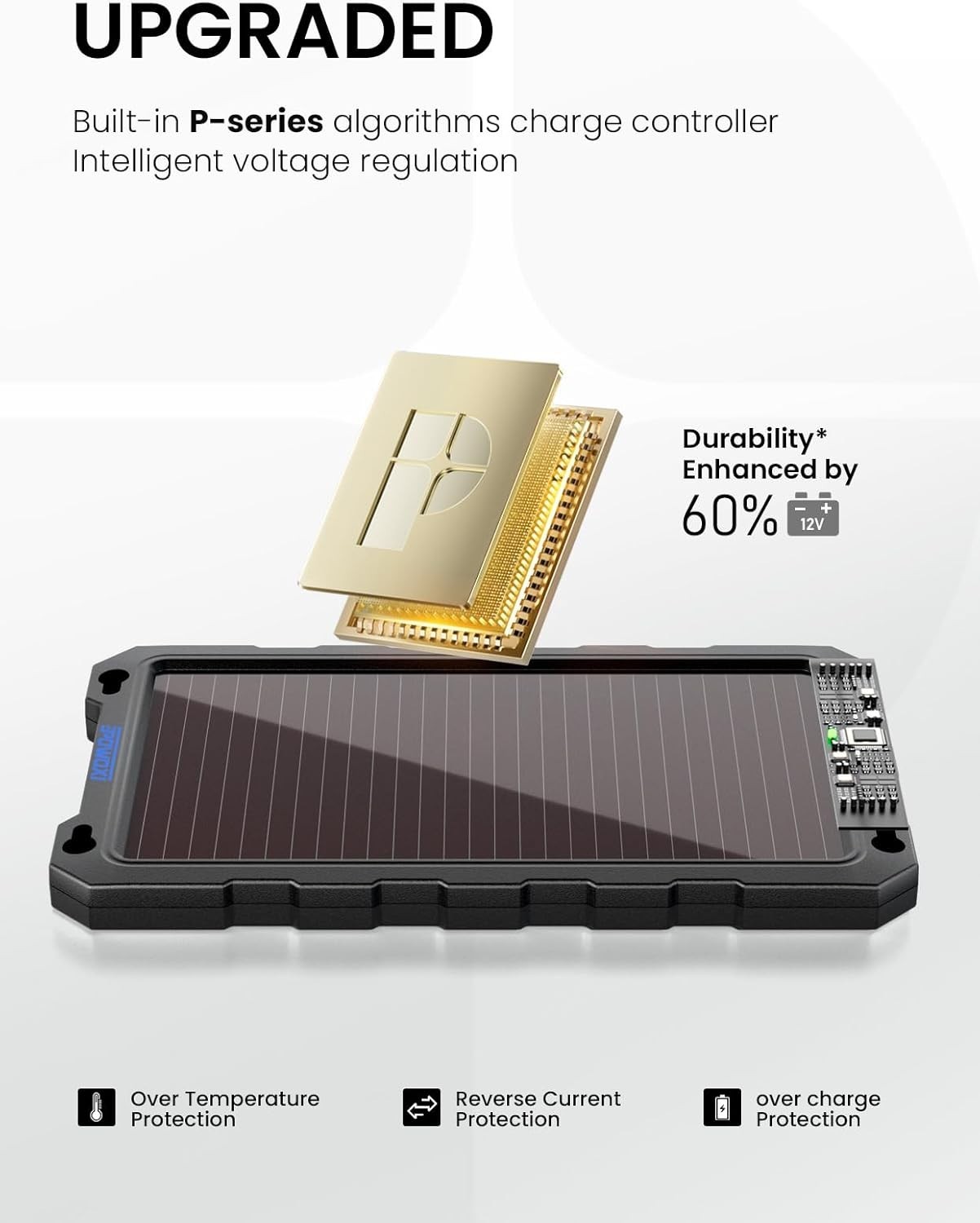 3.3W-Solar-Battery-Trickle-Charger-Maintainer -12V Portable Waterproof Solar …