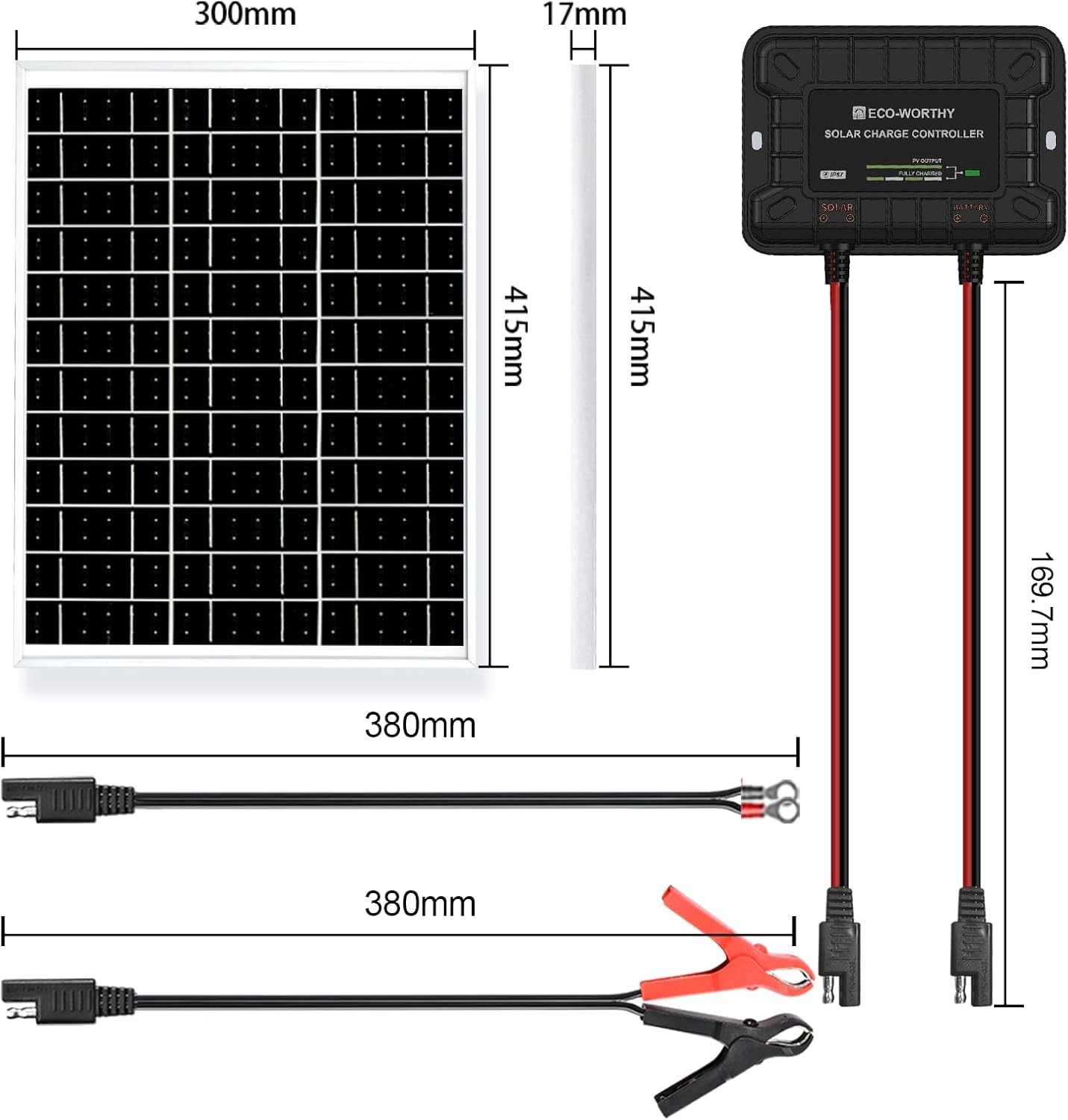 25W Monocrystalline Solar Panel with Adjustable Mount for Easy Installation