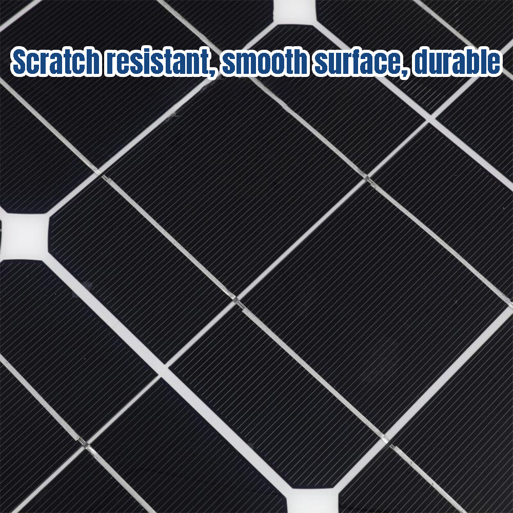 100 200W Flexible Solar Panel Mono 12V Home RV Boat Camping Power Battery Charge