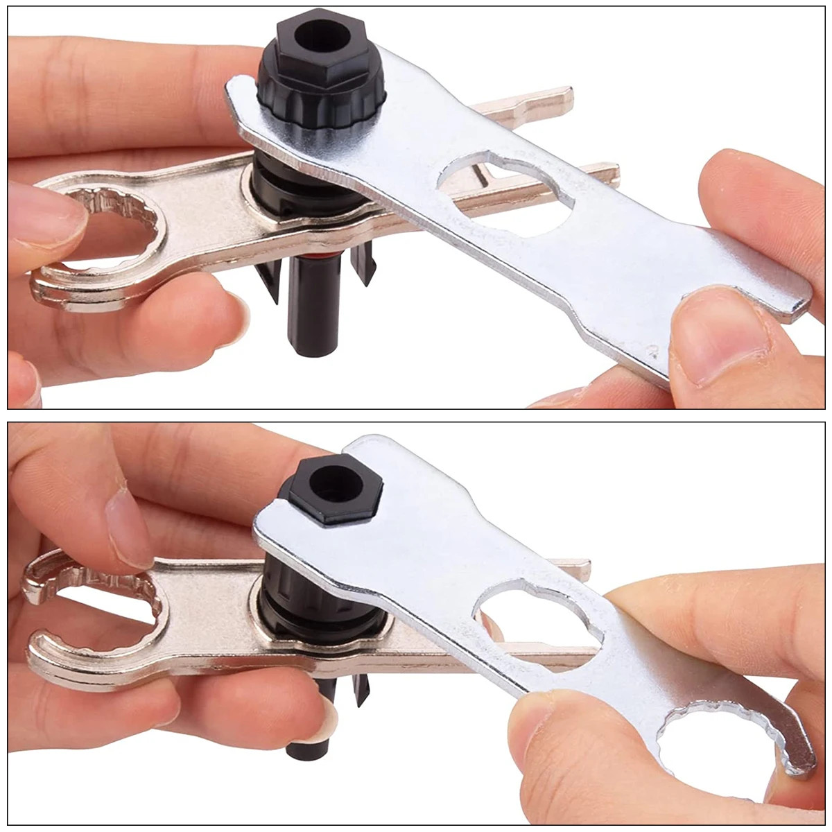 2 Pairs Solar Metal Spanner Wrench Solar Panel Connector Disconnect Tool Solar P