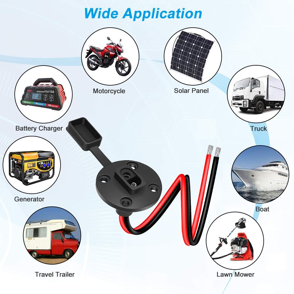 SAE Connector, Solar Weatherproof SAE Socket Sidewall Port, SAE Cable Quick C…