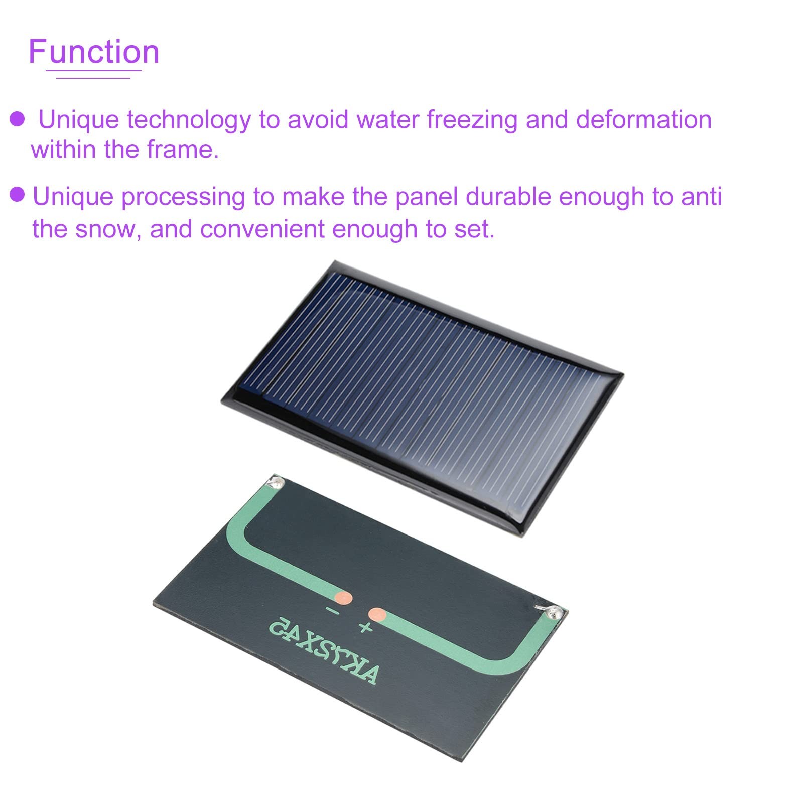 DMiotech 5 Pack 6V 60mA 72mm x 45mm Mini Solar Panel Cell for DIY Electric Po…