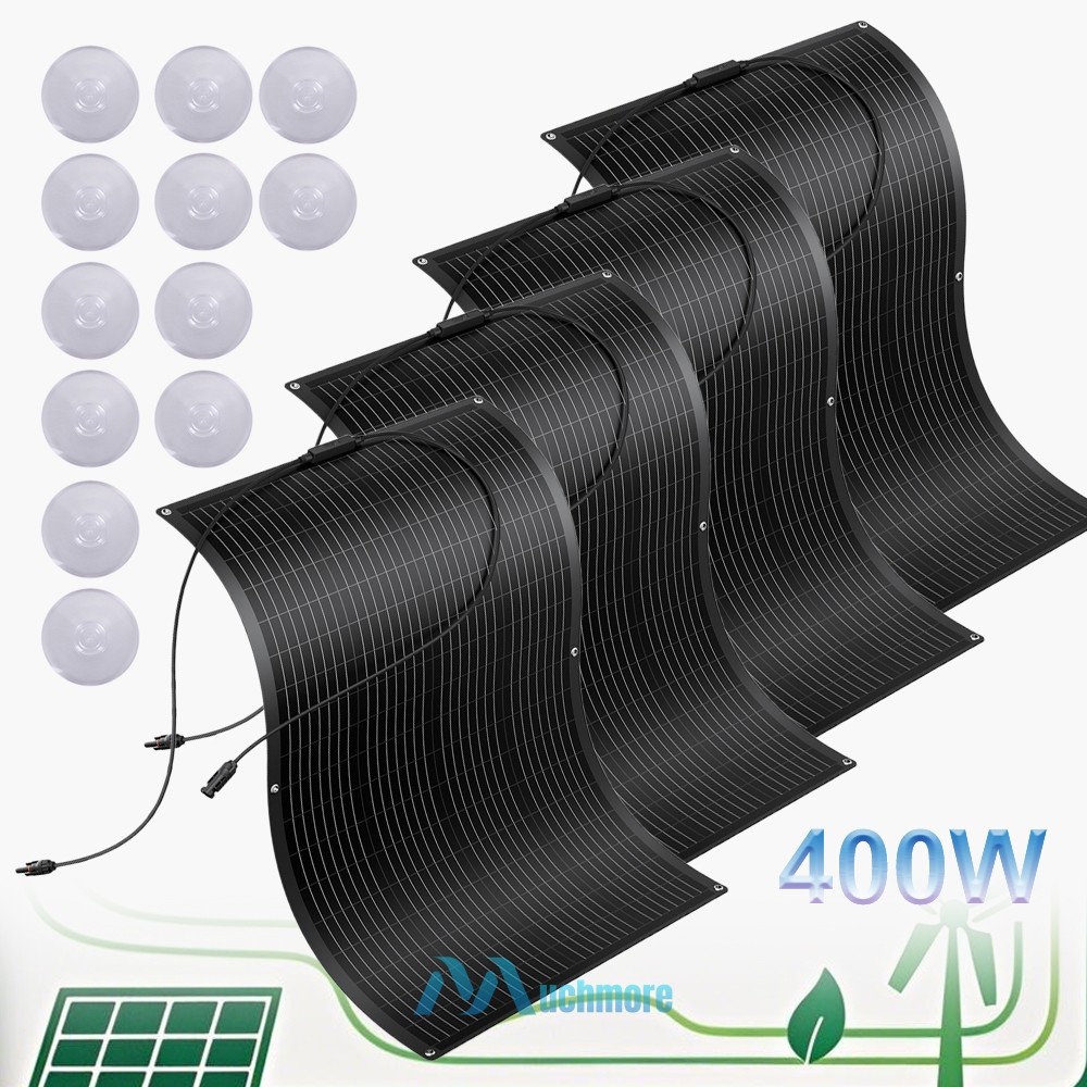 100W 200W 400W Watt Flexible Solar Panel Mono 12V RV Home Off-Grid Boat Camping