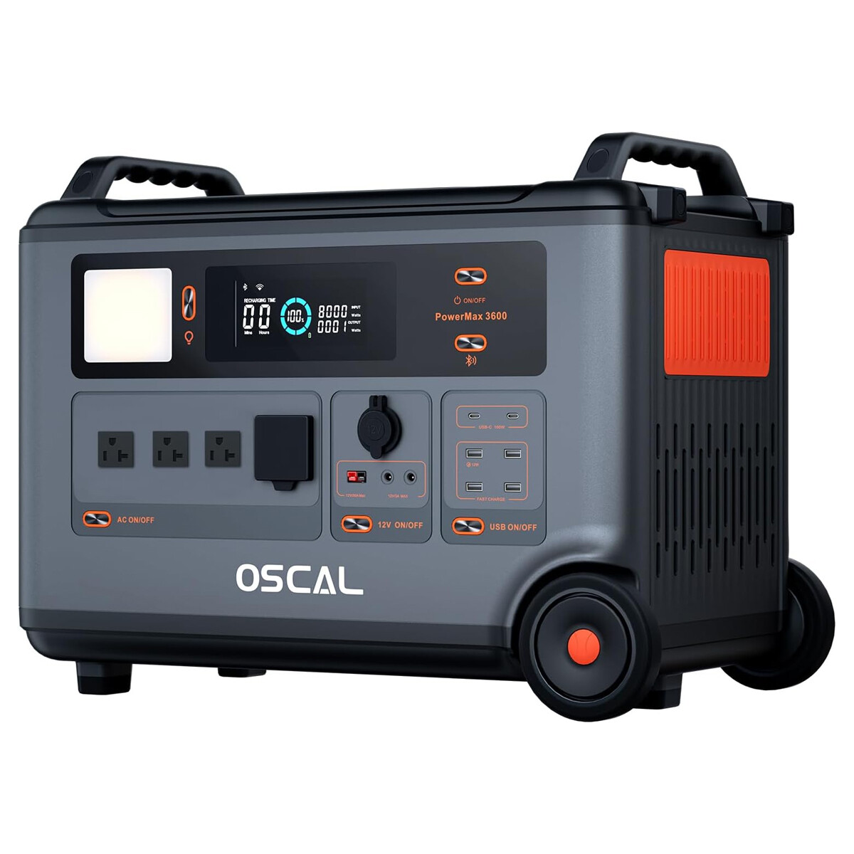 Blackview Oscal 3000W 3600Wh Portable Power Station Home Backup LiFePO4 Battery