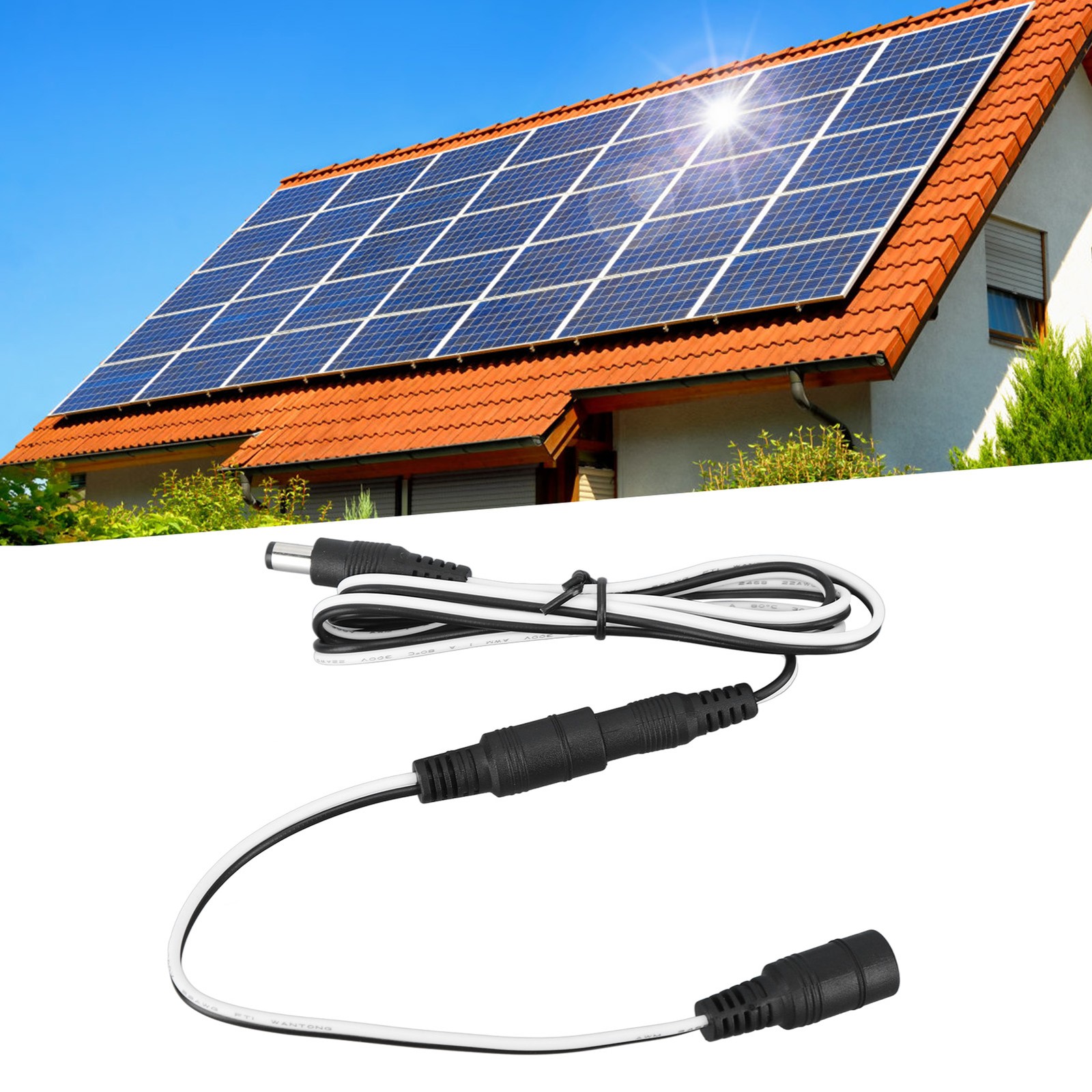 Multi-Purpose Solar Panel Extension Cord Convenient For Photovoltaic Systems