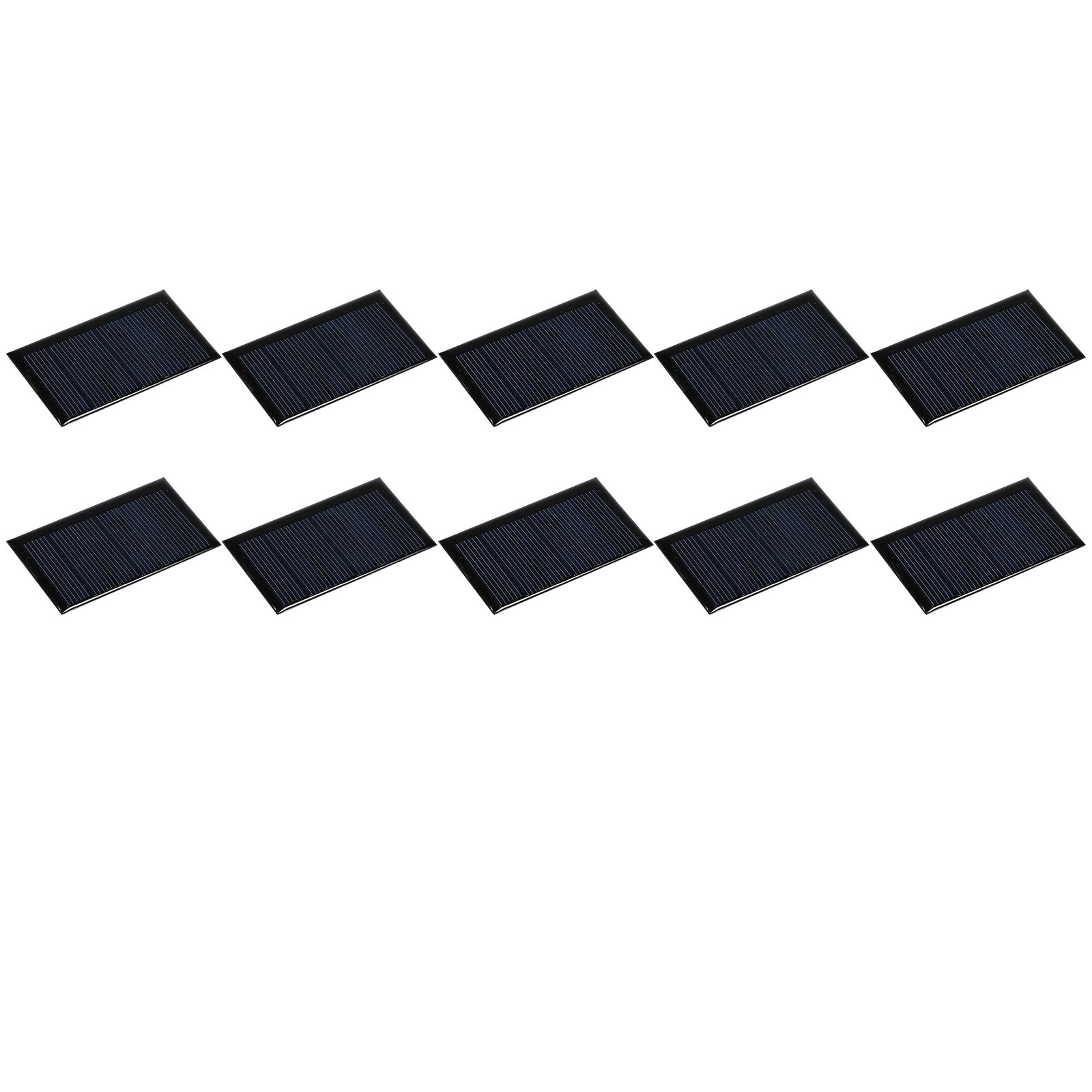 Mini Solar Panel Cell 3V 90mA 0.27W 62mm x 36mm for DIY Project Pack of 10