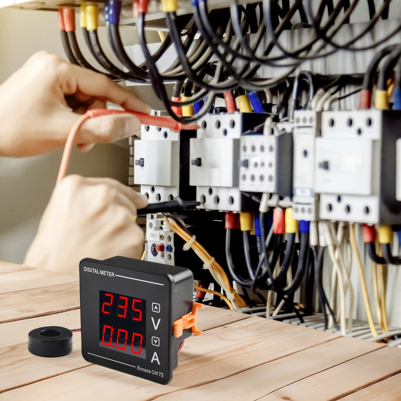 Electricity Monitoring Tool Digital Voltage and Current Meter AC50500V