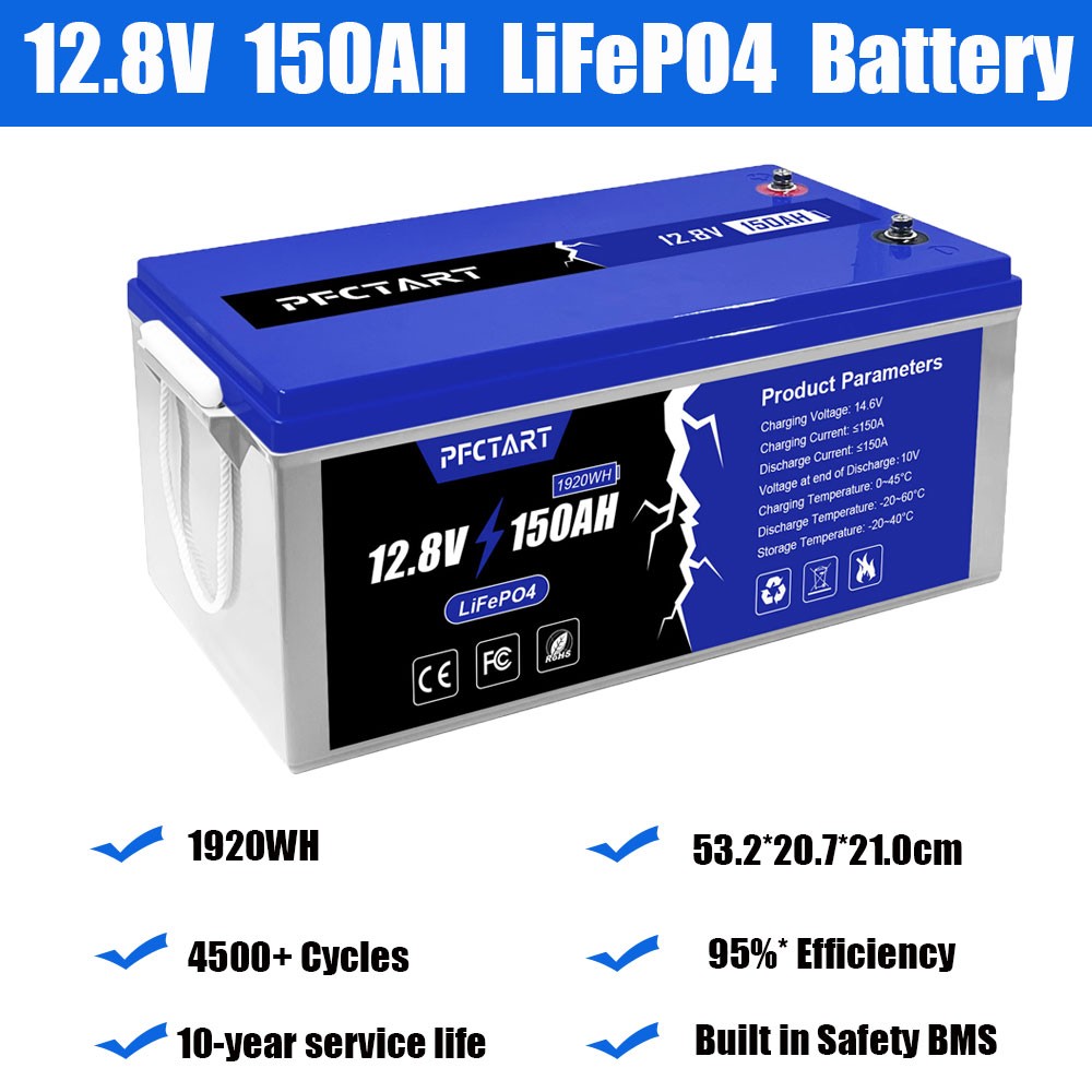 LiFePO4 Deep Cycle Lithium Battery 12V/24V/48V 150Ah 300Ah 450Ah 600Ah For RV