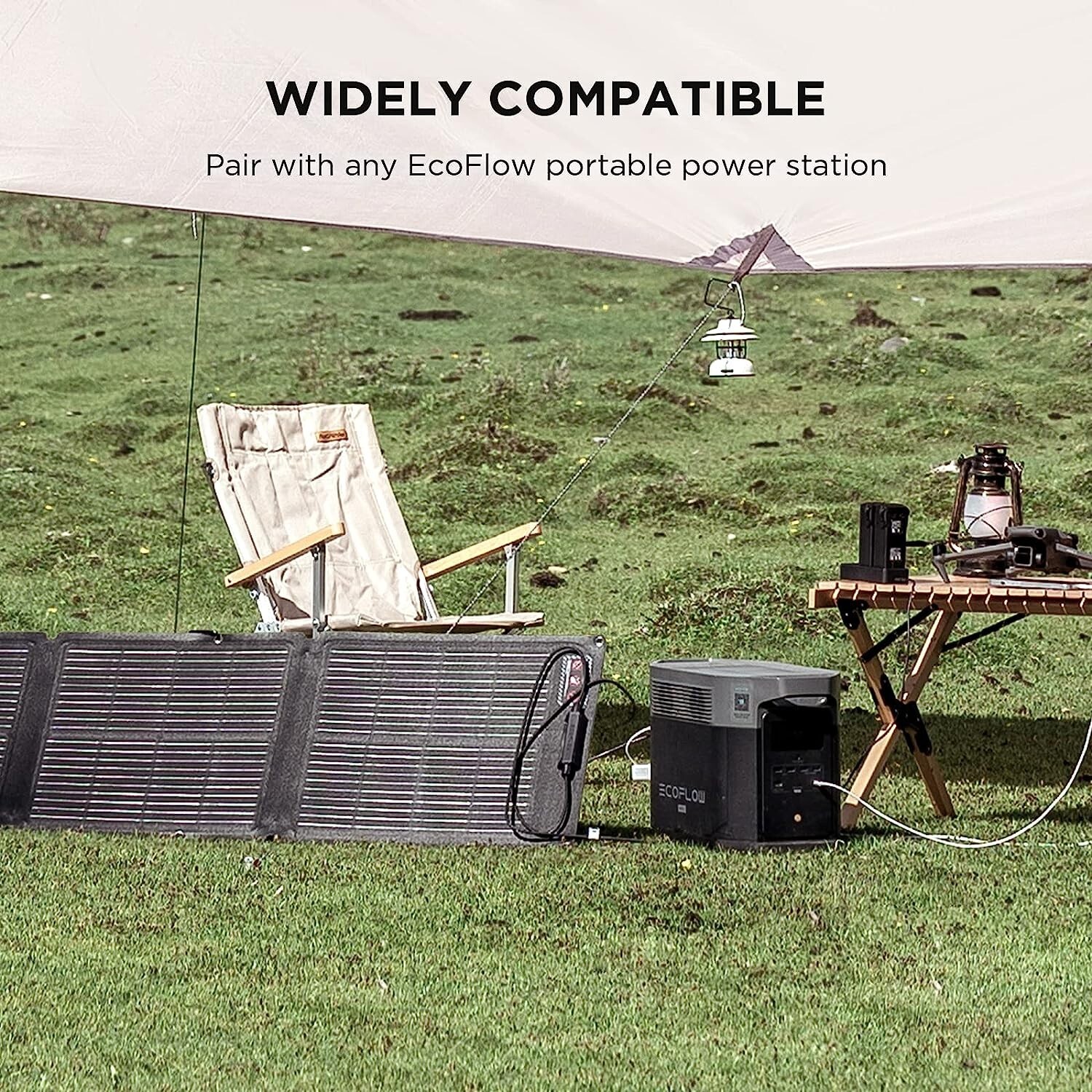 EcoFlow 110W Outdoor Camping Portable Solar Panel Foldable Solar Power Supply