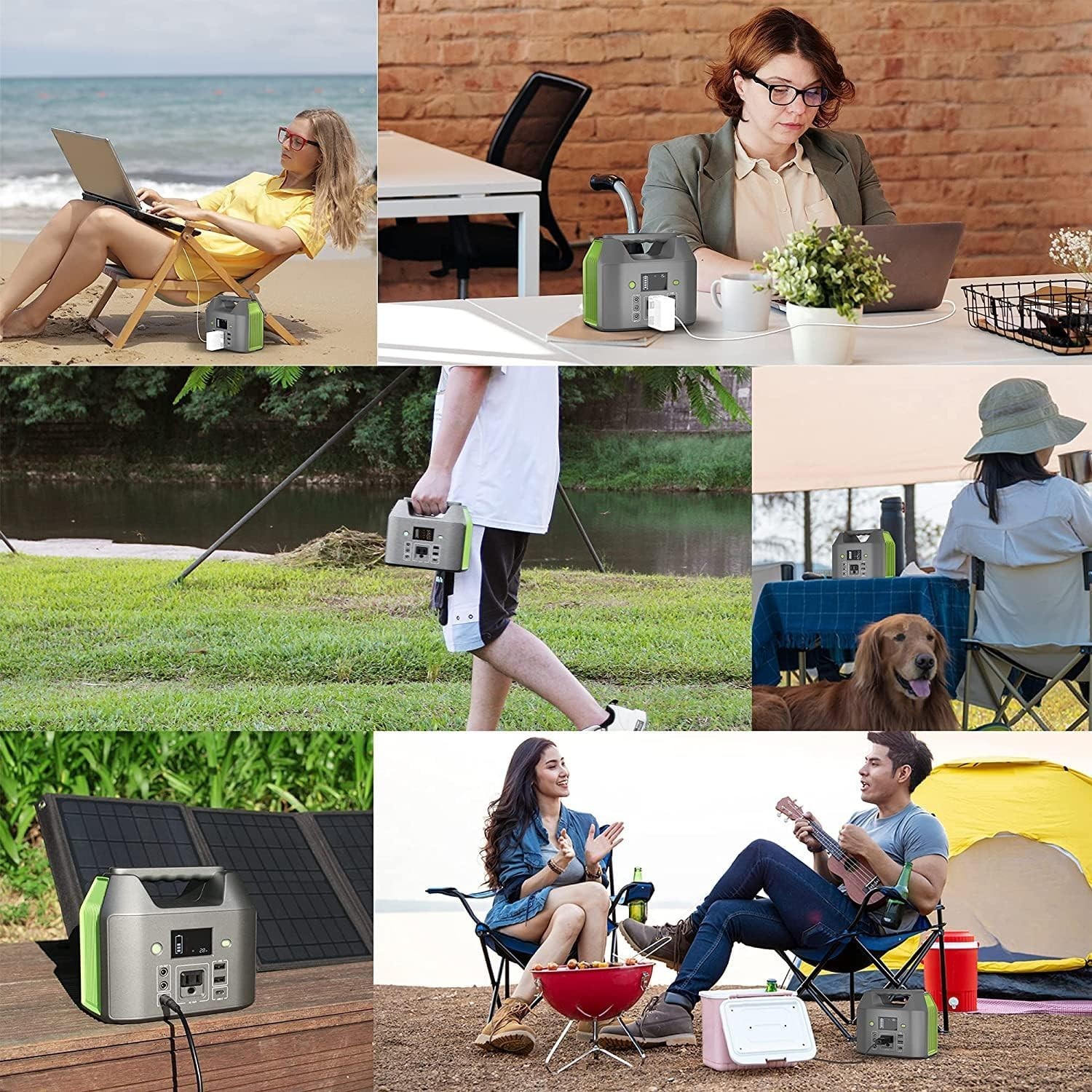 Versatile Portable Power Station with AC Outlet and Safety Features for Camping