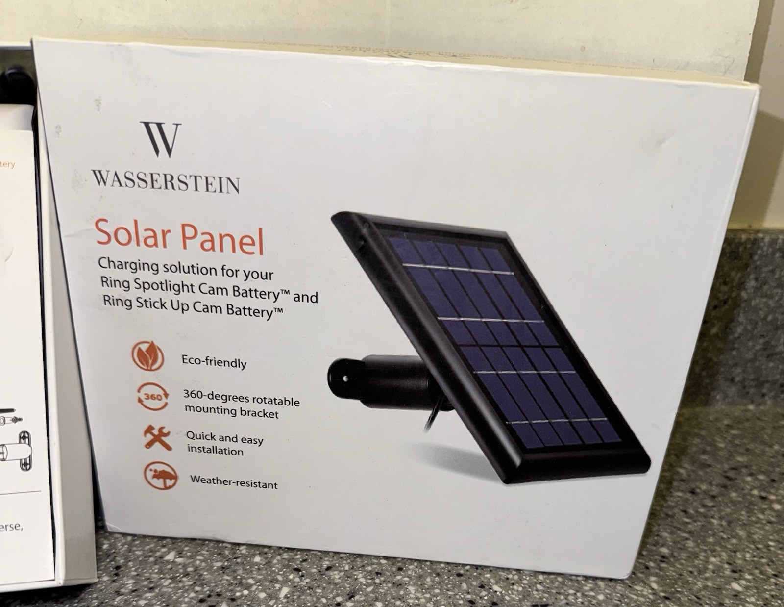 Wasserstein Solar Panel Compatible with Ring stick up camera Spotlight camera