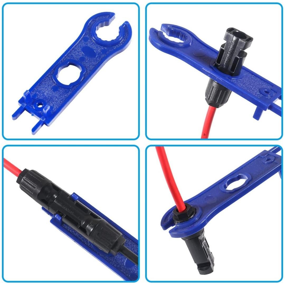 Solar Panel Y Branch Parallel Adapter Cable 30A 11.8″ Connector DC 1000V