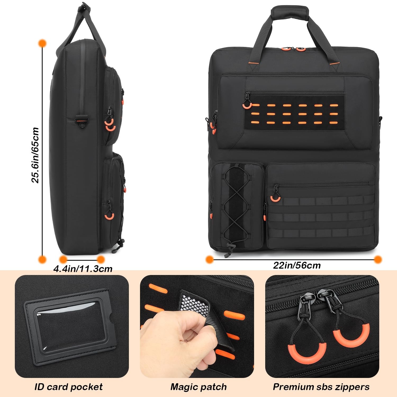 BISKLNDN Tactical Solar Panel Carrying Case for Jackery SolarSaga 100W 100X 2…