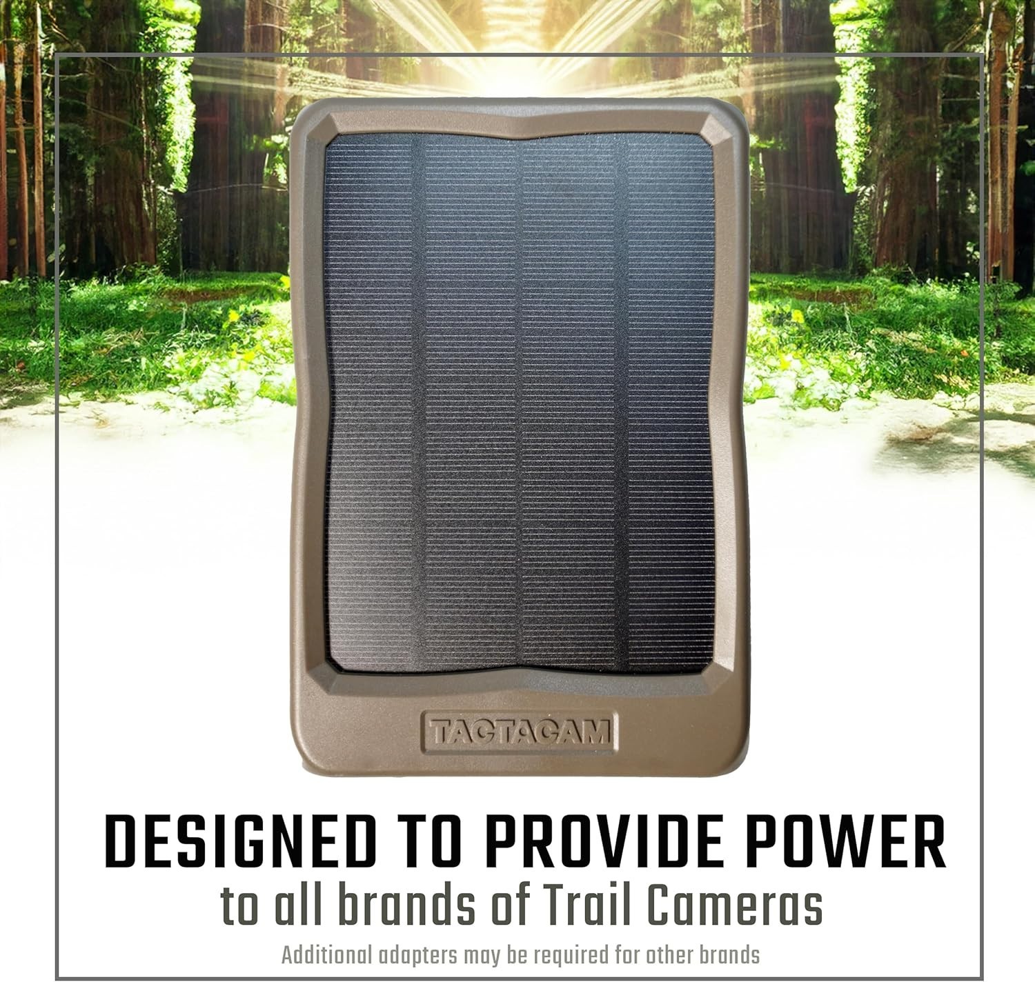 Rechargeable Solar Power Panel for Trail Cameras – Compatible with Reveal Models