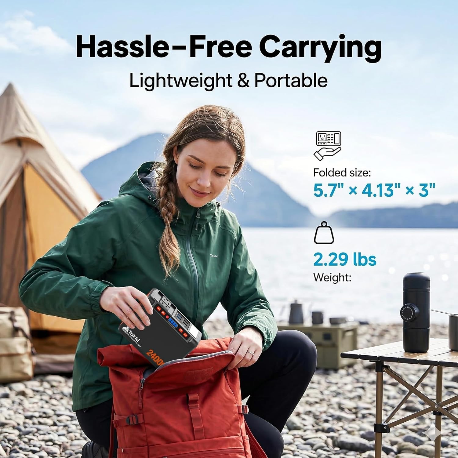 88.8Wh Portable Power Station Peak 120W Lithium Battery Small Generator Power…