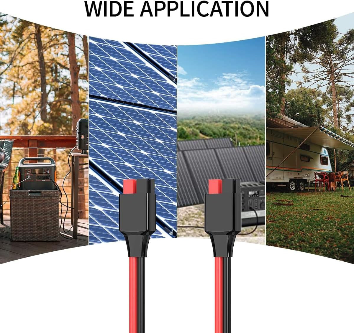 12AWG Anderson Extension Cable 100FT for Portable Power Station Solar Generator