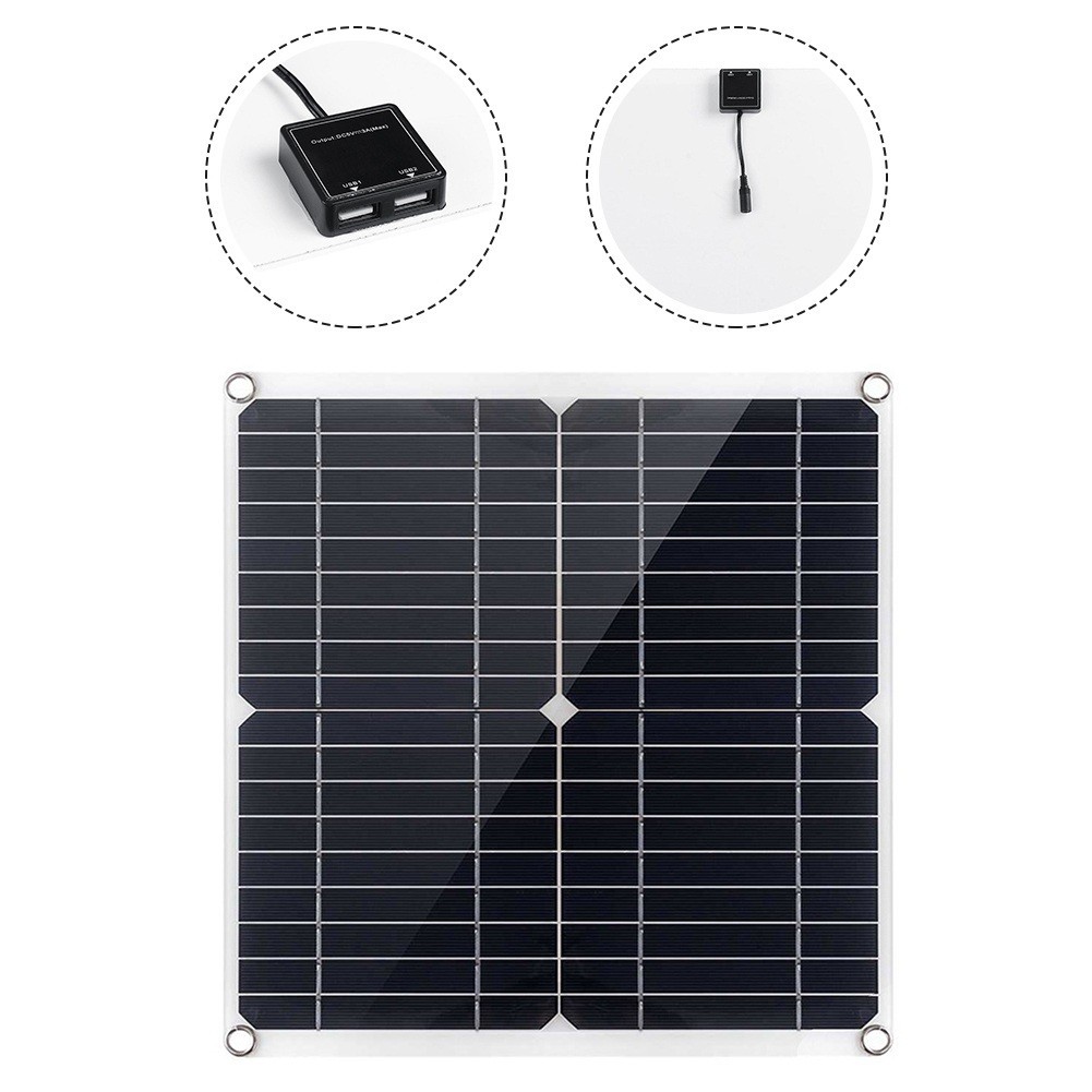 Reliable and User friendly Solar Panel 20W 18V Dual USB Output Easy to Use