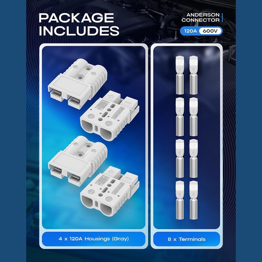 1For 20A 600V Quick Connect Disconnect for For 2-6 AWG Cables for Trailer