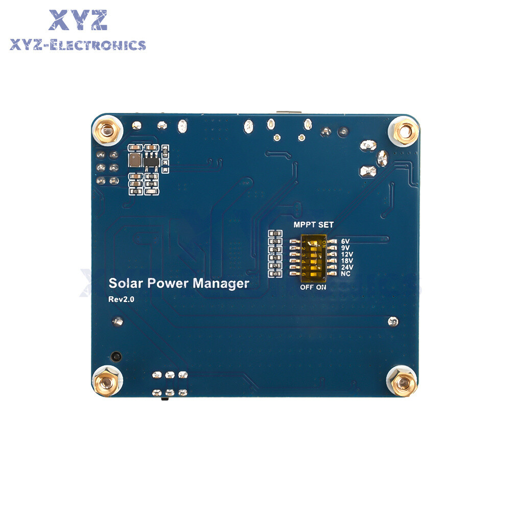 Power Manager Module for 6V~24V Solar Panel Support MPPT USB Battery Charging