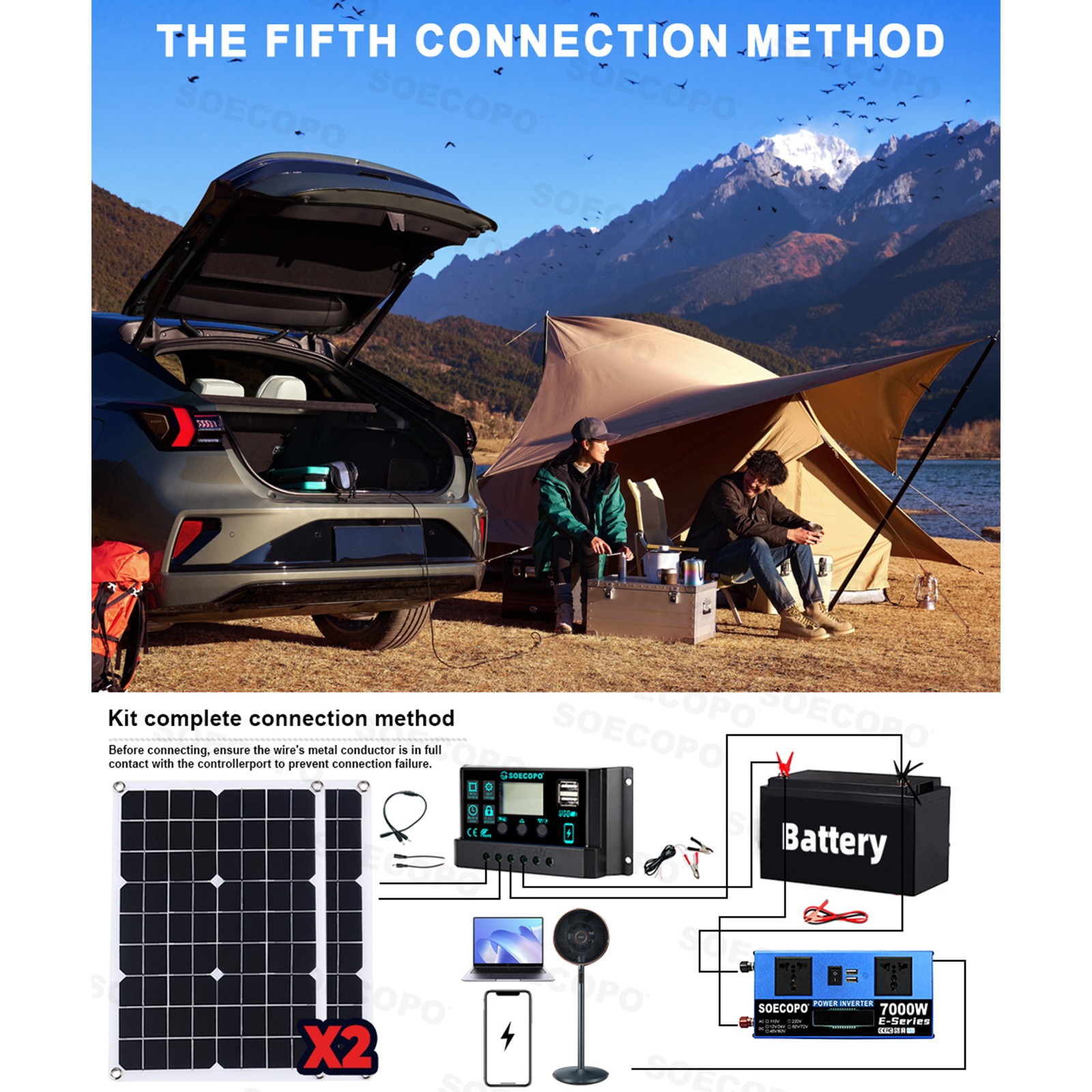 7000W Sine Wave Inverter Solar Kit | Complete Inverter 12V24V-110V/220V