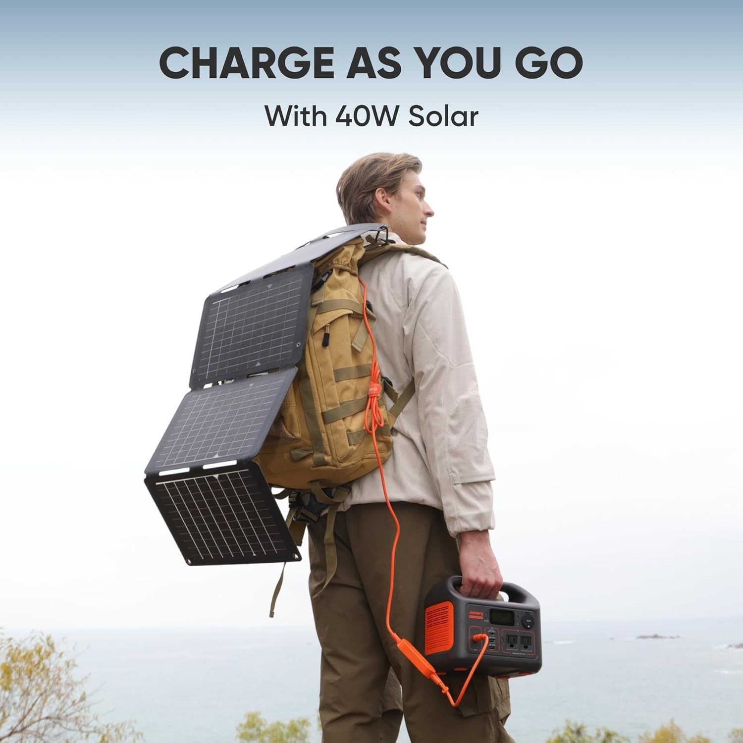 292Wh Explorer 300 Solar Generator – Lightweight, No Noise, Perfect for Camping