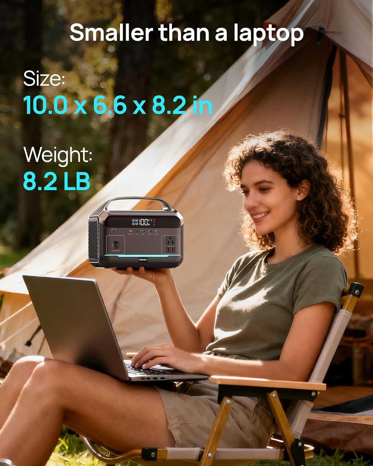 LiFeP04 Portable Power Station 600W Surge 288Wh