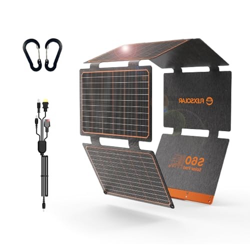 60W Foldable Solar Charger USB C PD3.0 QC3.0 DC Output