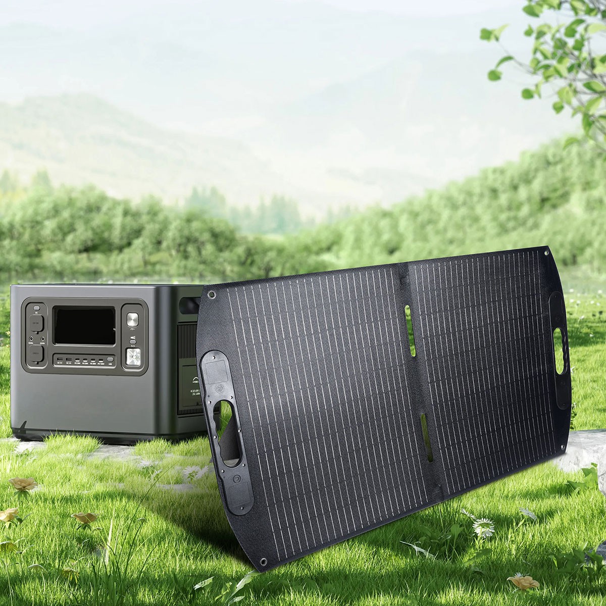 110W Portable Solar Panel Foldable IP65 Certified with Carry Case for RV Camping