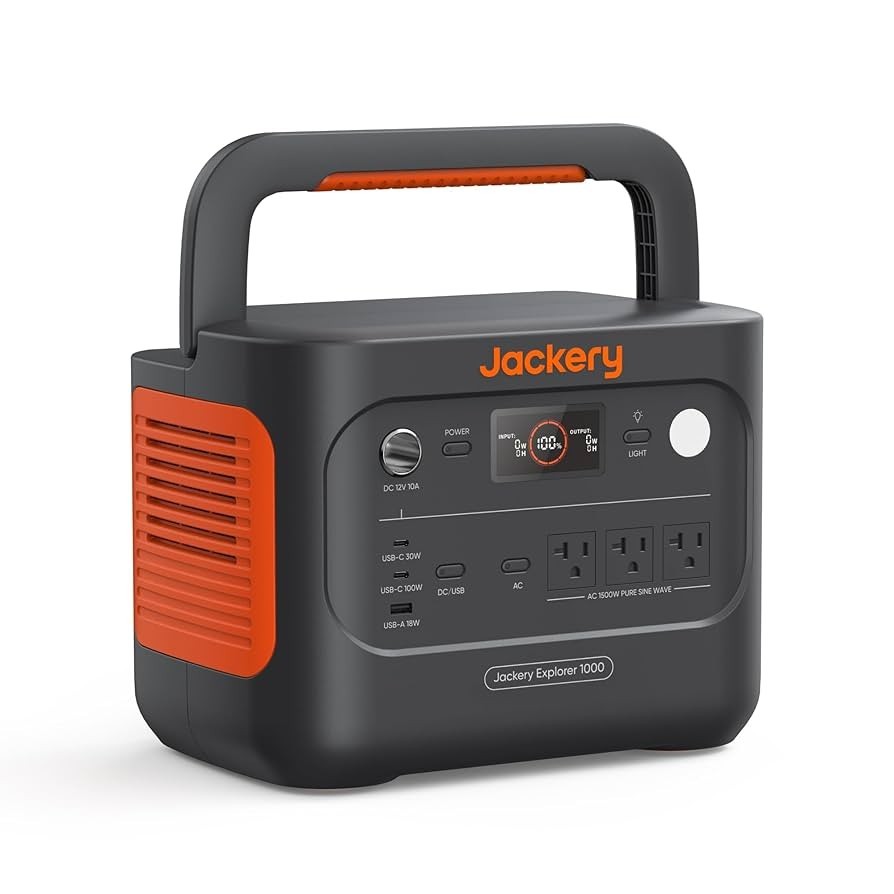 Jackery Explorer 1000 V2 Portable Power Station 1070Wh with LiFePO4 Battery