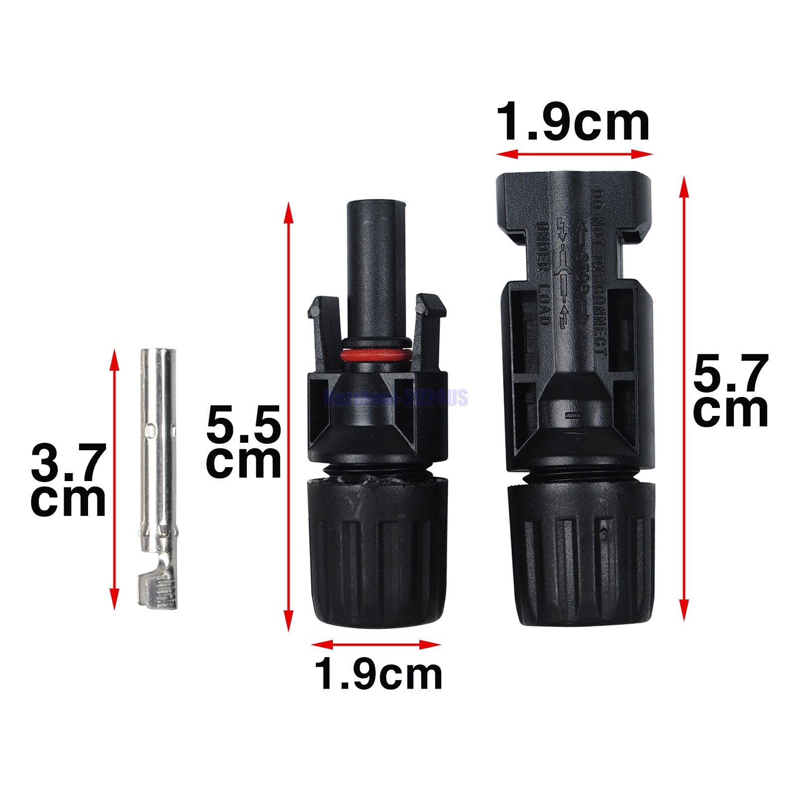 2/4/8/20 Pair for Connectors Solar Panel 30A Line Plug Socket M& Female IP67