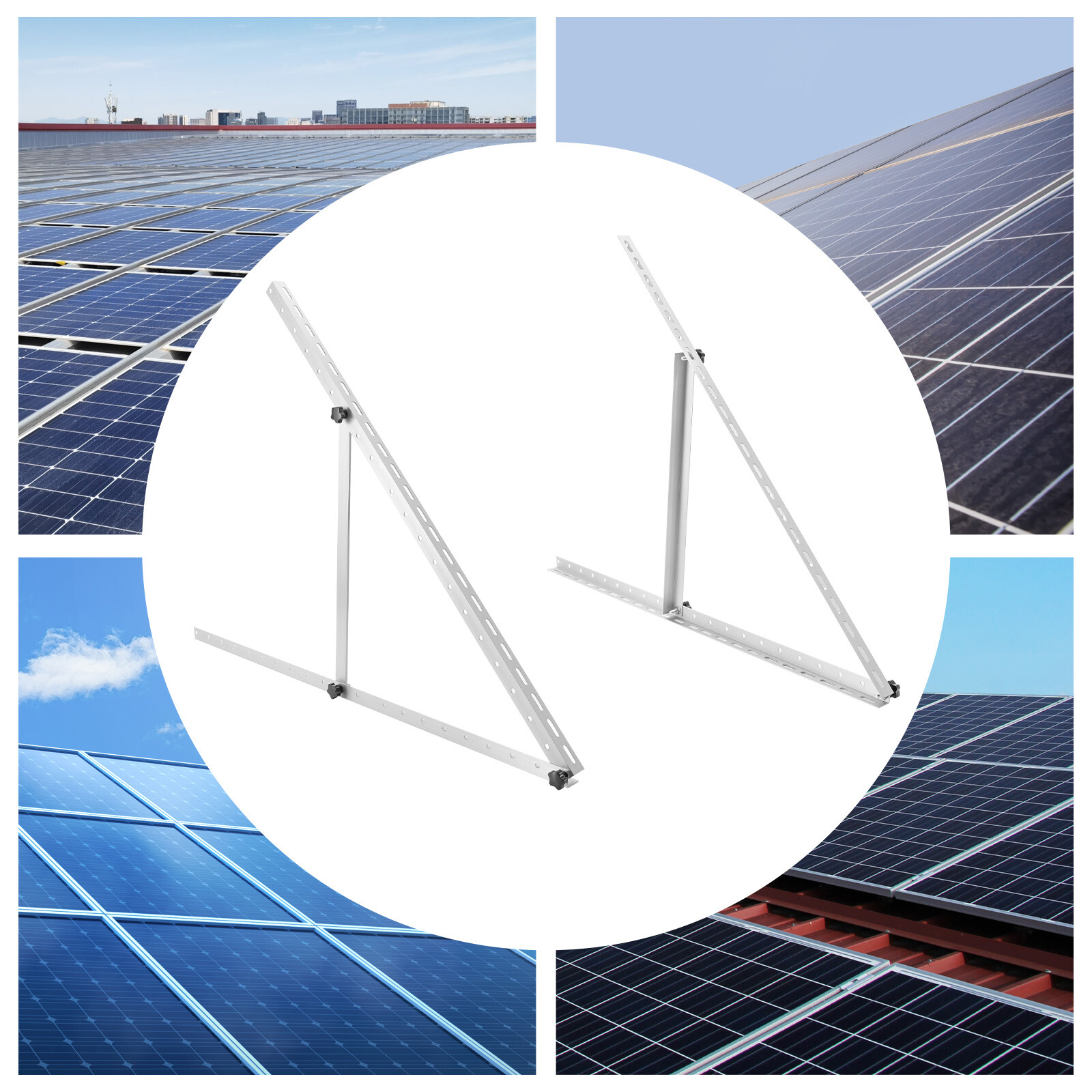 41″ Adjustable Solar Panel Brackets 0 to 90° Tilt Solar Panel Mounting Brackets