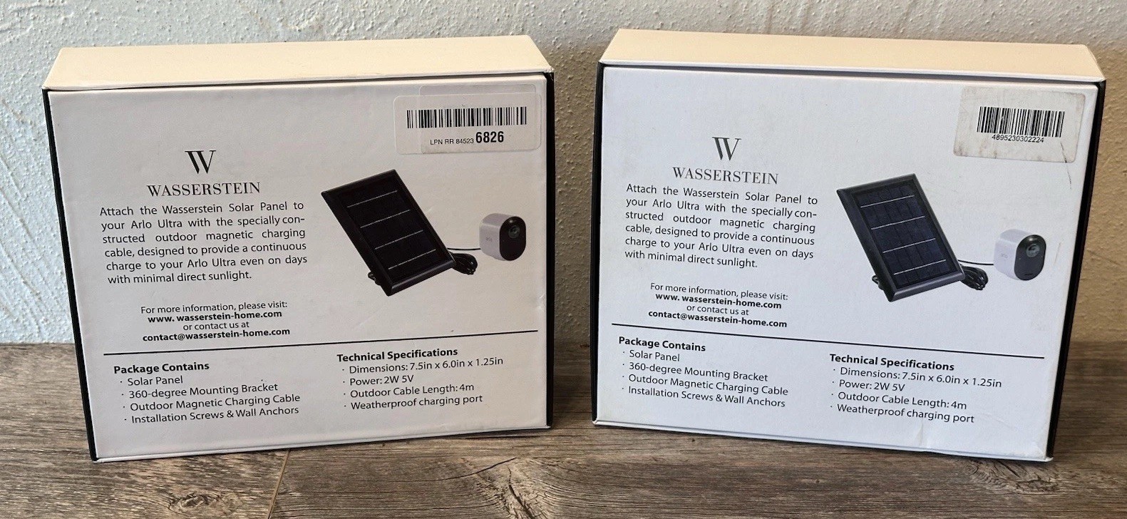 2x Wasserstein Solar Panel for Arlo Ultra Surveillance Cameras