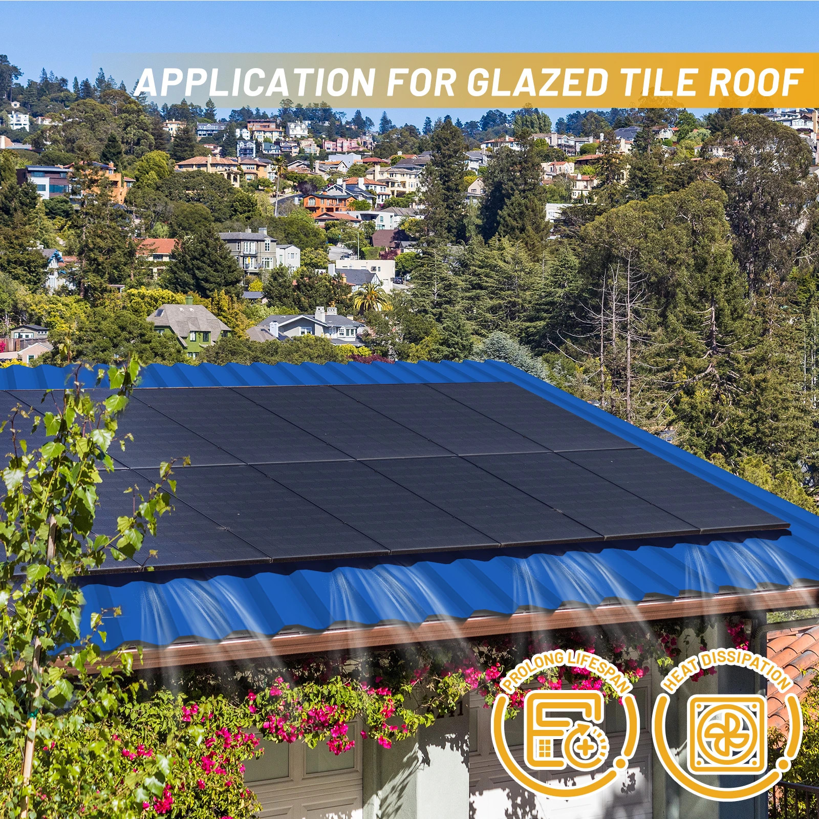 Solar Panel Mount Bracket Kit 120mm Rails Middle End Clamps Rubber Pads Roof