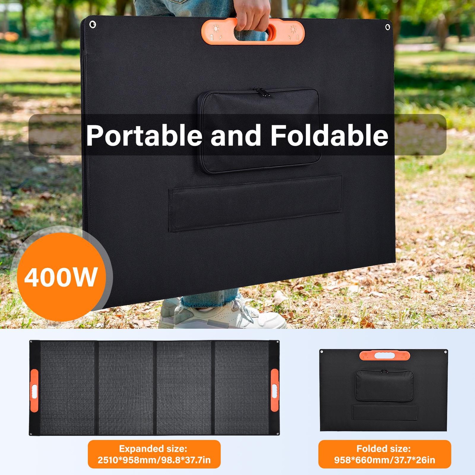 400W Portable Foldable Solar Panel Kit for Power Station Outdoor