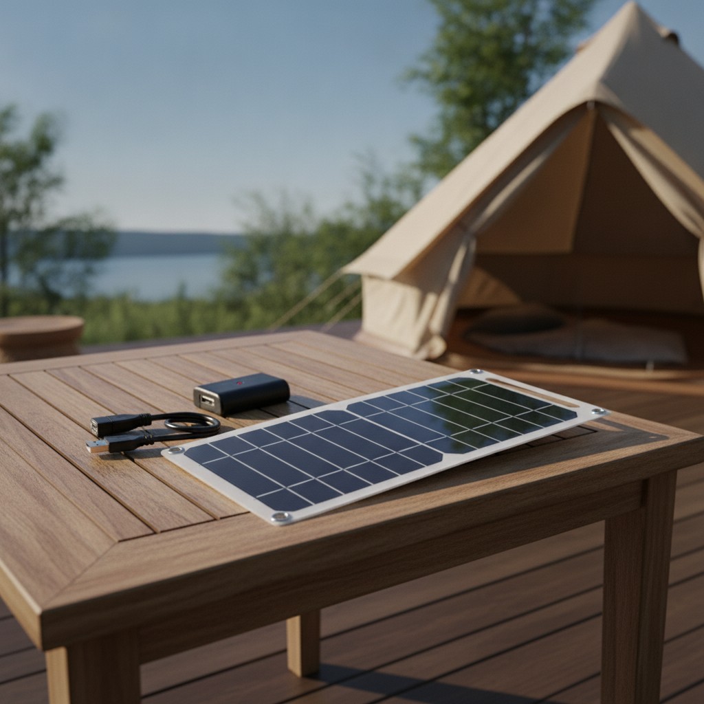 Portable 5V 6W USB Solar Panel Charger for Phones, Cameras, and Camping Gear