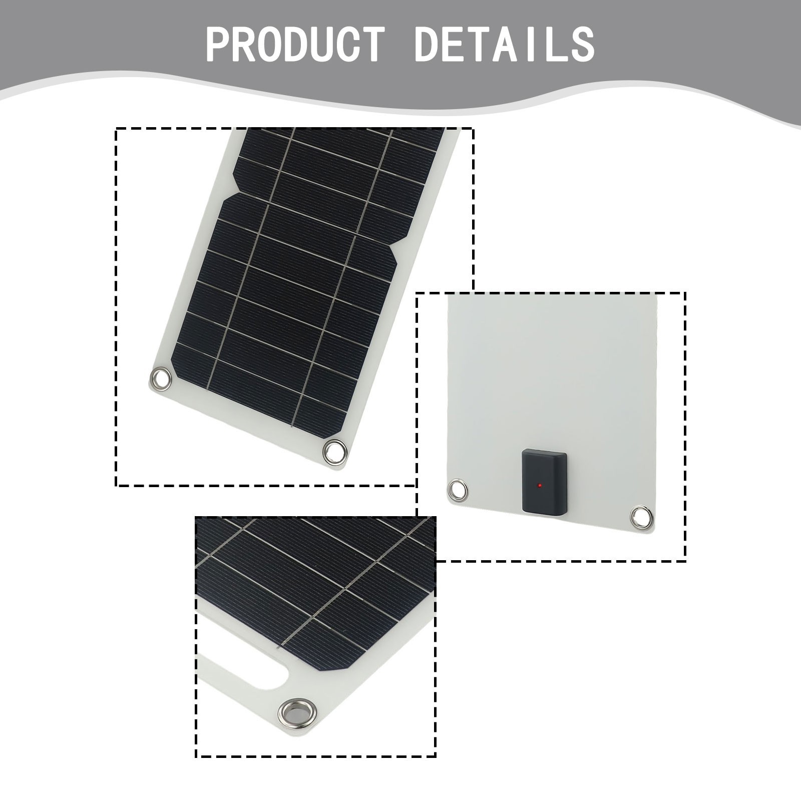 10W 5V Flexible Solar Panels For Mobile Phone Chargers And Outdoor Solar Kits