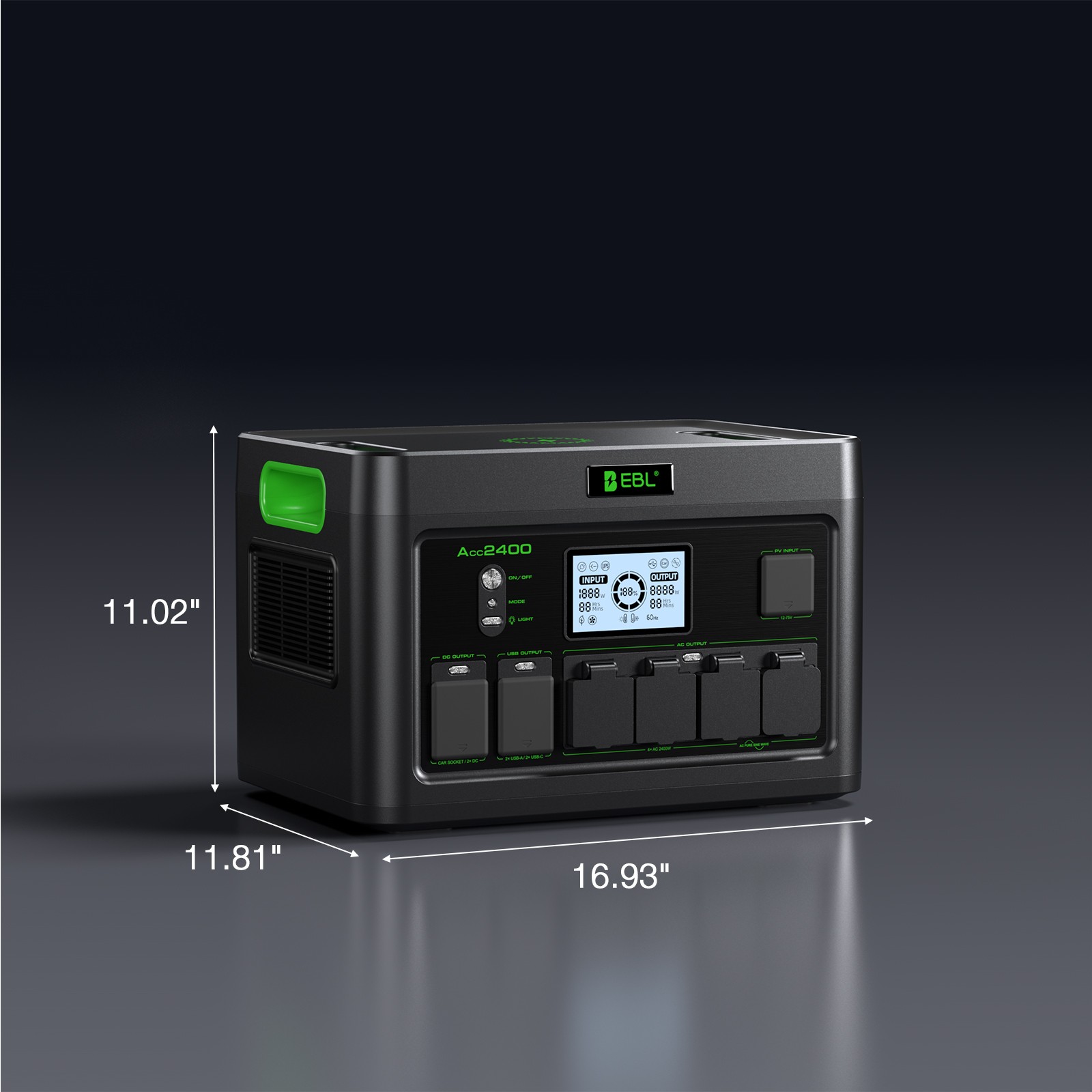EBL 5pcs 9V Li-ion 600mAh Rechargeable Batteries with 5 Bay 9-Volt Charger