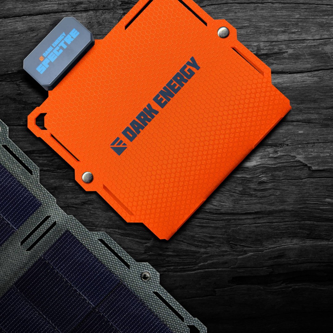 Dark Energy Spectre 8W Ultra Portable Solar Power Panel Bundle (Orange)