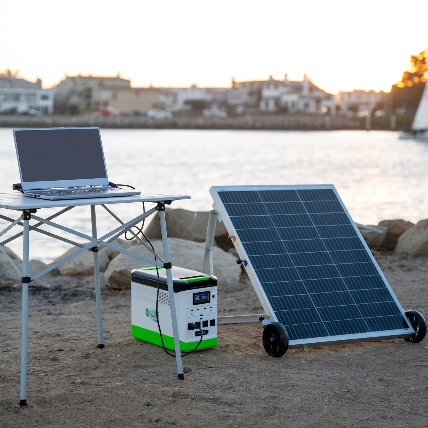 Nature’s Generator Lithium 1800 Solar Generator Bundle | 1800W Pure Sine Wave