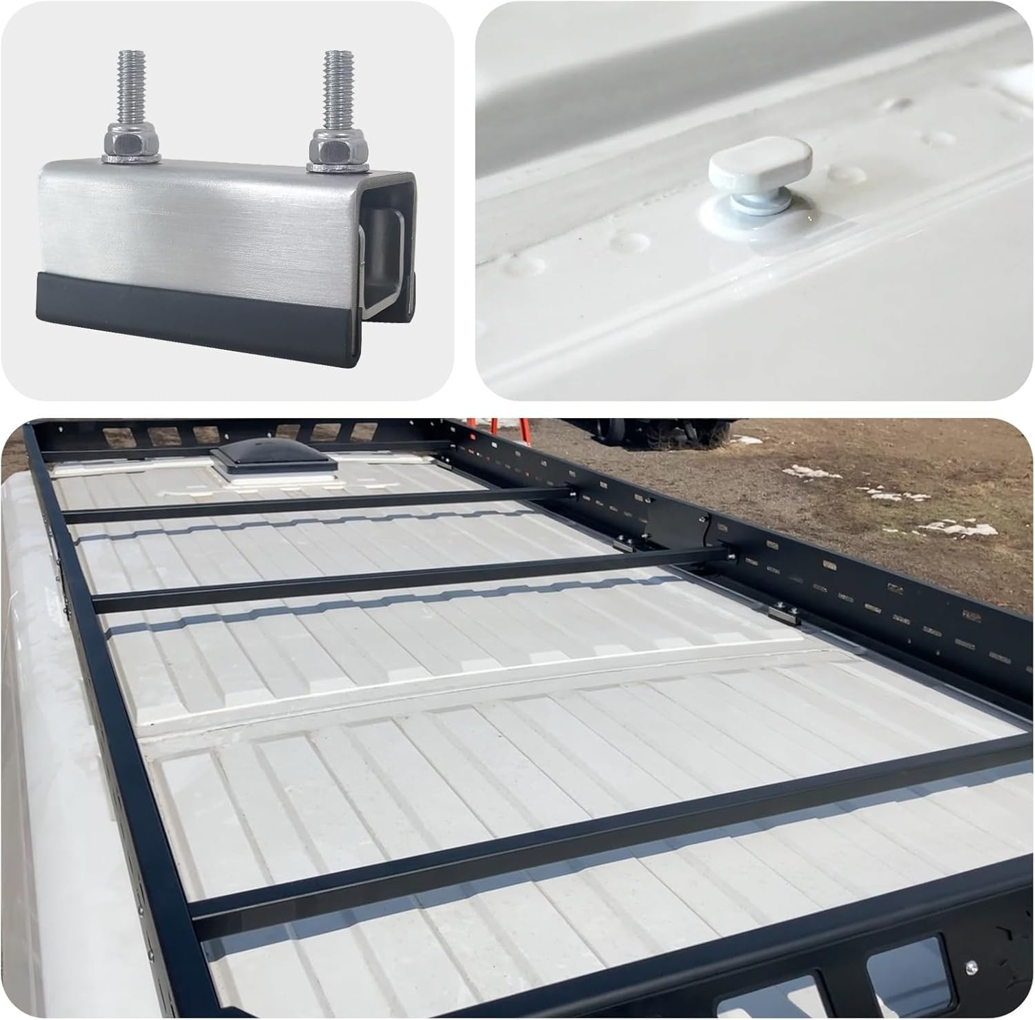 Universal Roof Mount Kits Bracket Mounting Mounts Fits ProMaster,Boxer,Jumper,RV