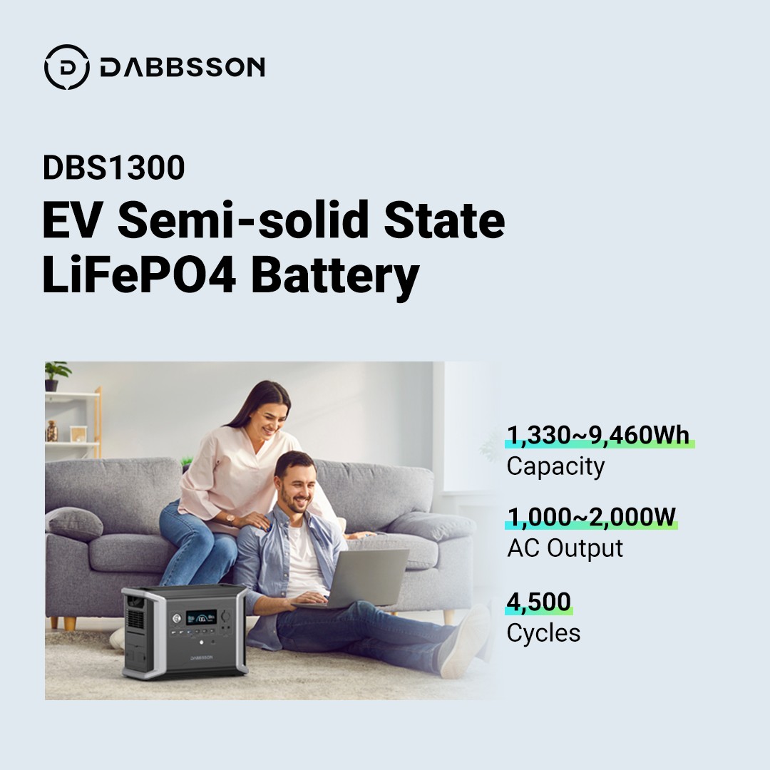 Dabbsson 3030Wh 1200W Portable Power Station Solar Generator w/ Backup Battery
