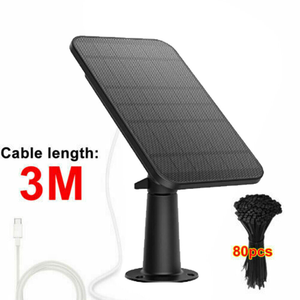 Solar Panels for Eufy Cam Eufycam E/2C/E/2 Pro Wall Mount With 9.8ft Power Cable